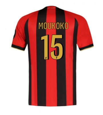 OGC Nice Youssoufa Moukoko #15 Primera Equipación 2024-25 Manga Corta